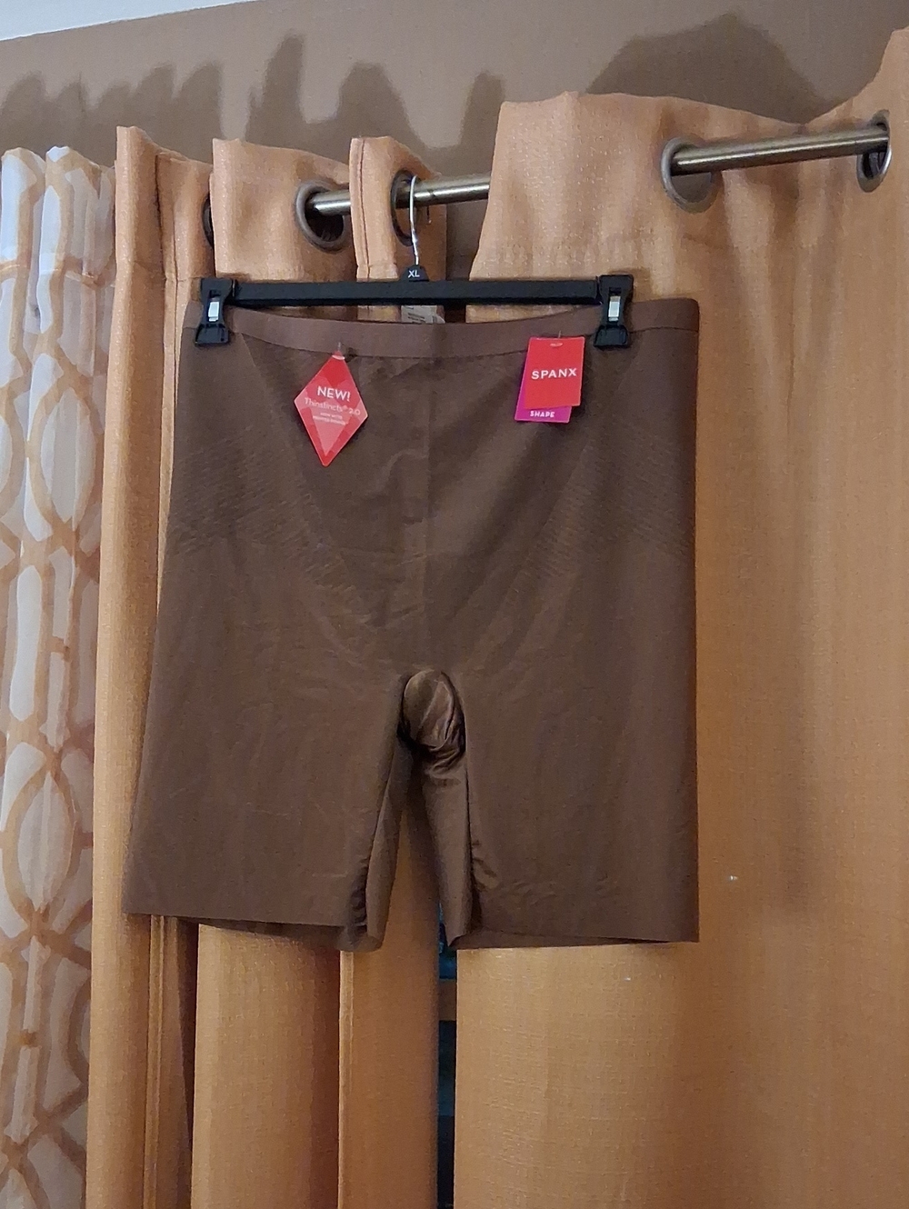 SPANX Brown High-Waist Shaping Shorts
